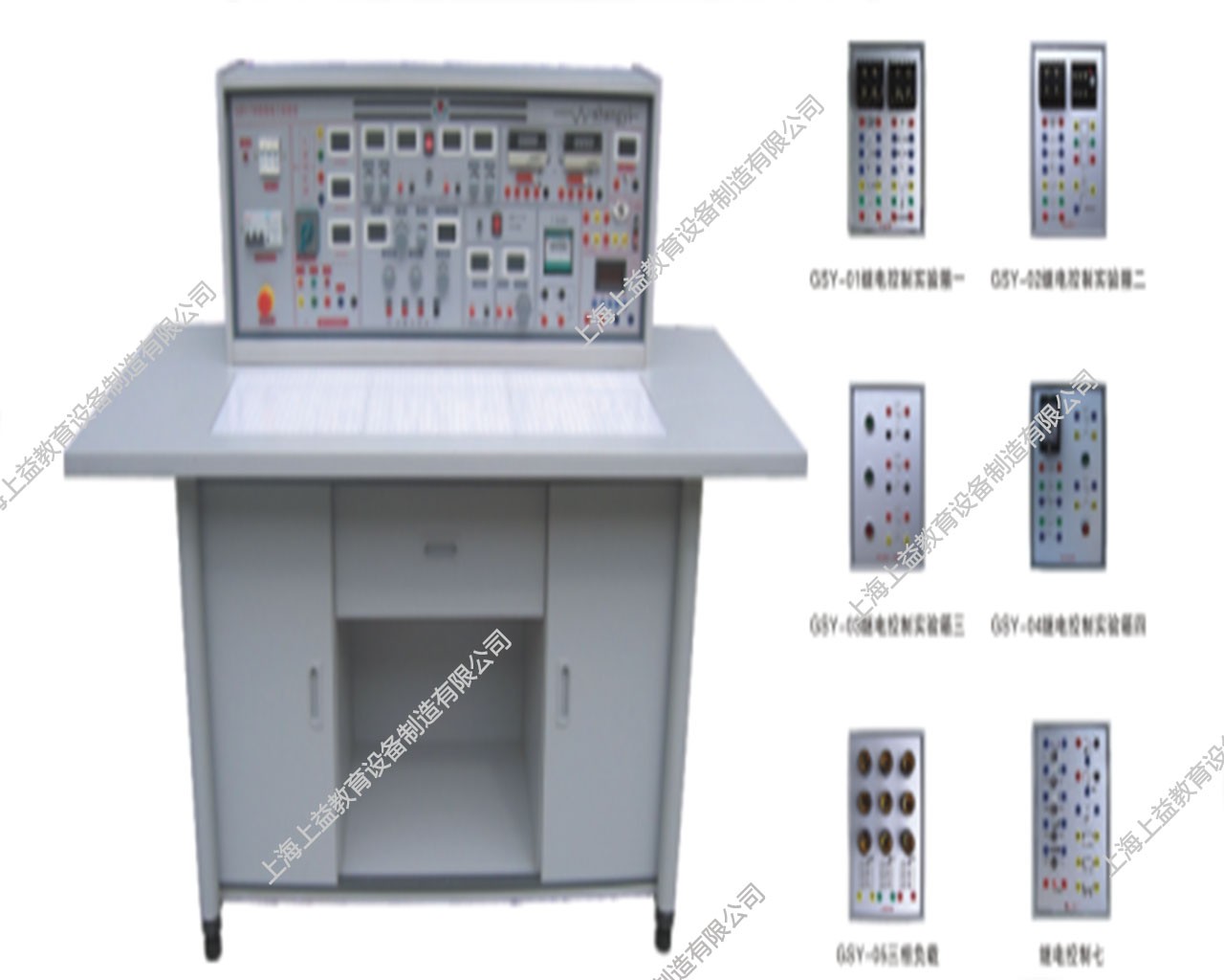 SYGJ-758A	高級電工實(shí)驗(yàn)室成套設(shè)備（帶智能功率表，功率因數(shù)表）