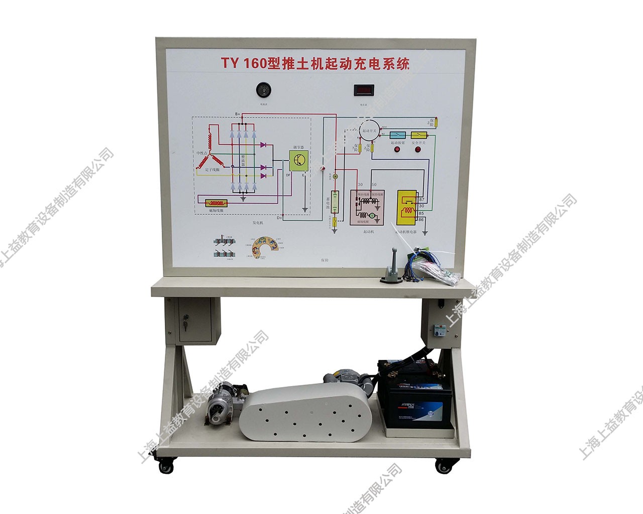 TY160型推土機(jī)啟動與充電系統(tǒng)實(shí)訓(xùn)臺